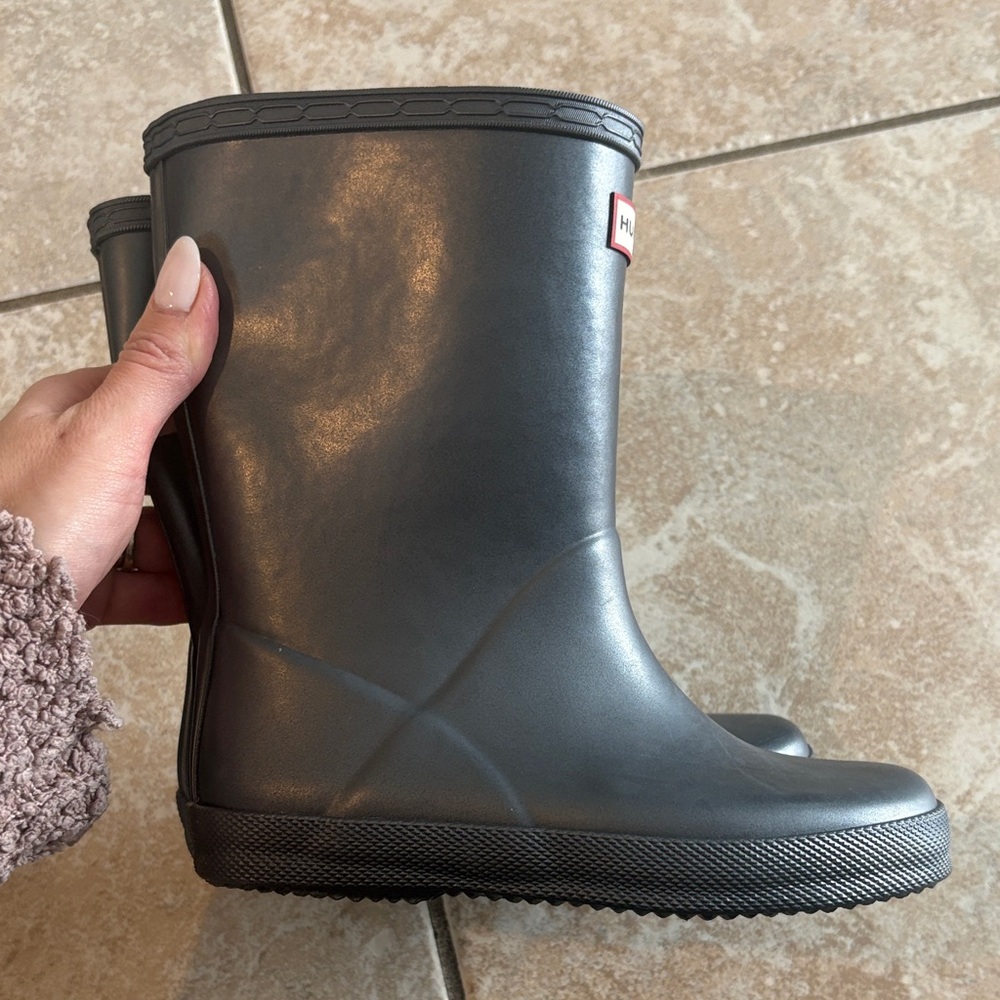 Hunter Kids metallic Rain Boots - Picture 4 of 7
